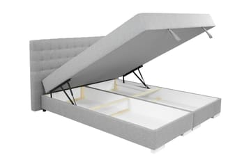Kontinentalseng Kacper 160x200 cm - Grå - Møbler - Senger - Kontinentalsenger