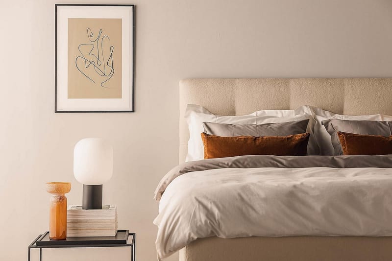 Kontinentalseng Kakichi 160x200 cm - Beige - Møbler - Senger - Kontinentalsenger