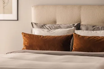 Kontinentalseng Kakichi Boucle 120x200 - Beige - Møbler - Senger - Kontinentalsenger