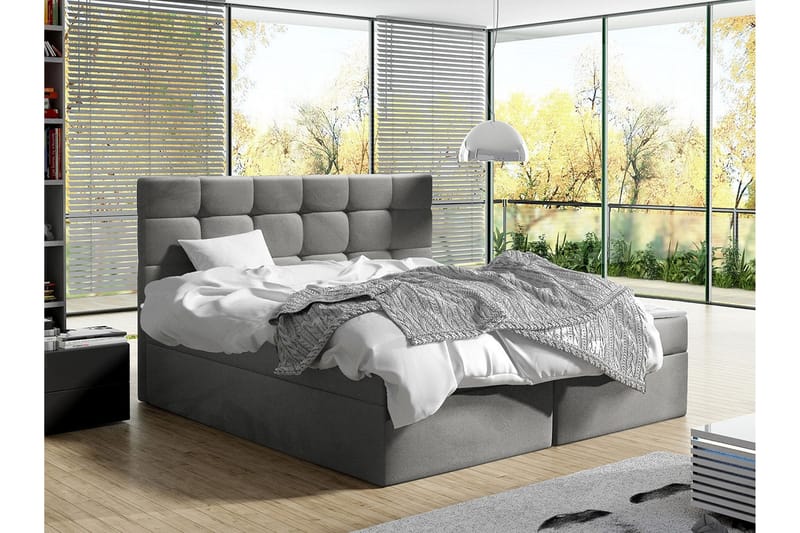 Kontinentalseng Kintore 160x200 cm - Grå - Møbler - Senger - Kontinentalsenger
