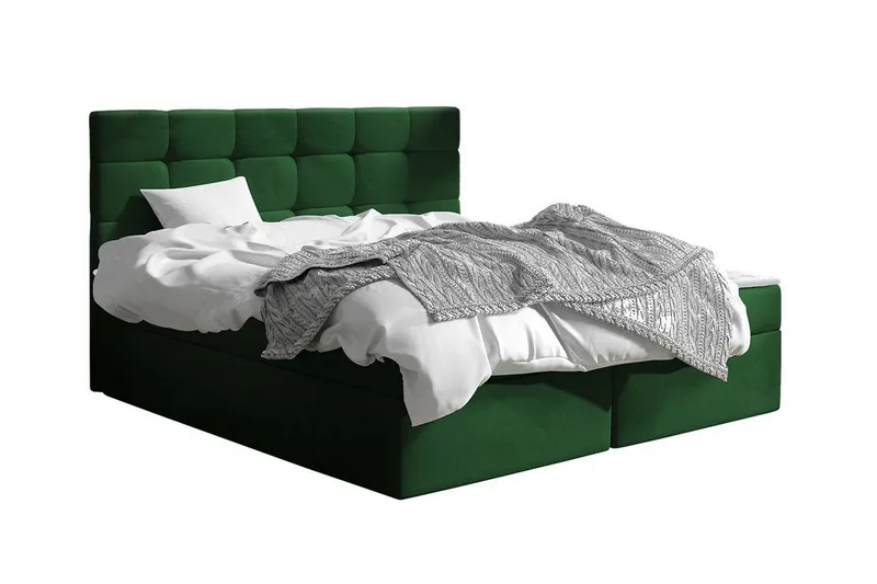 Kontinentalseng Kintore 180x200 cm, Mørkegrønn
