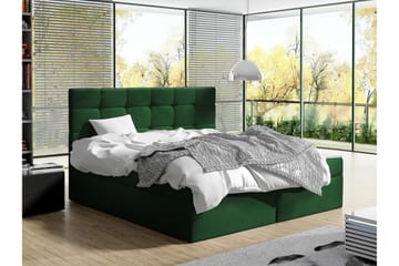 Kontinentalseng Kintore 180x200 cm - Mørkegrønn - Møbler - Senger - Kontinentalsenger