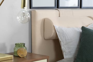 Kontinentalseng Lucky 120x200 Lateks - Beige - Møbler - Senger - Enkeltsenger