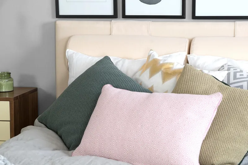 Kontinentalseng Lucky 120x200 Lateks - Beige - Møbler - Senger - Enkeltsenger