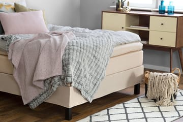 Kontinentalseng Lucky 120x200 Lateks - Beige - Møbler - Senger - Enkeltsenger