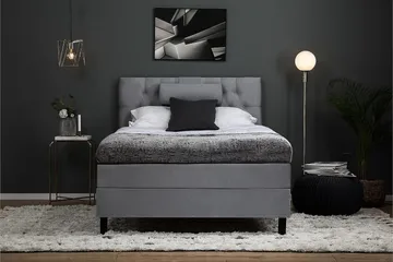 Kontinentalseng Lucky 120x200 Memory - Mellangrå - Møbler - Senger - Enkeltsenger