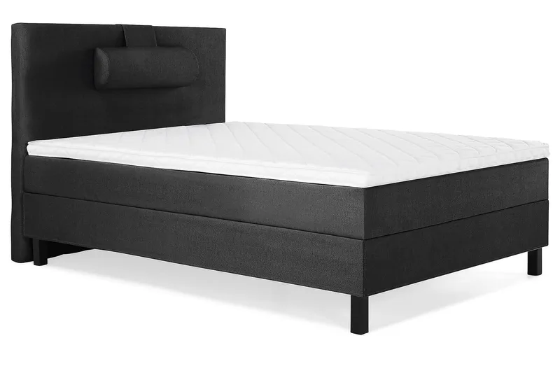 Kontinentalseng Lucky 120x200 Skum - Svart|Grå - Møbler - Senger - Enkeltsenger