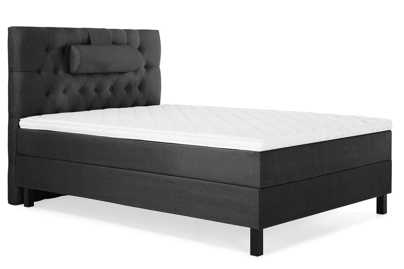 Kontinentalseng Lucky 120x200 Skum - Svart|Grå - Møbler - Senger - Enkeltsenger