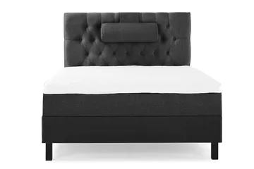 Kontinentalseng Lucky 120x200 Skum - Svart|Grå - Møbler - Senger - Enkeltsenger