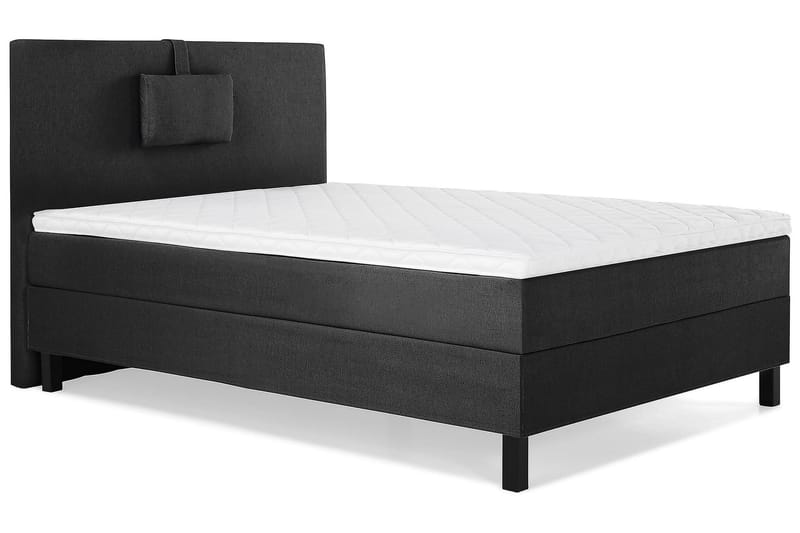 Kontinentalseng Lucky 120x200 Skum - Svart|Grå - Møbler - Senger - Enkeltsenger