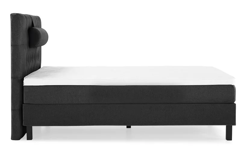 Kontinentalseng Lucky 120x200 Skum - Svart|Grå - Møbler - Senger - Enkeltsenger
