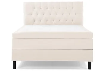 Kontinentalseng Lucky 120x200 Polyeter - Beige - Møbler - Senger - Enkeltsenger