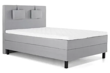 Kontinentalseng Lucky 140x200 cm Skum - Mellangrå - Møbler - Senger - Kontinentalsenger