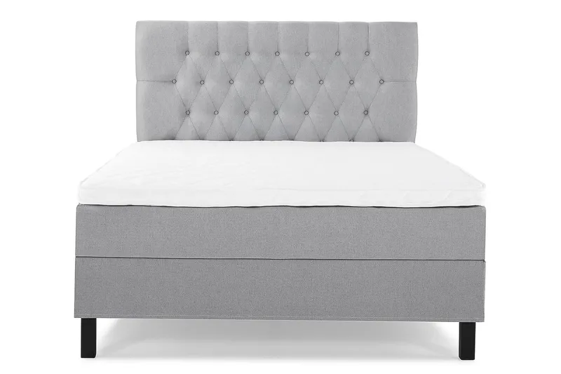 Kontinentalseng Lucky 140x200 cm Skum - Mellangrå - Møbler - Senger - Kontinentalsenger