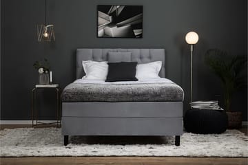 Kontinentalseng Lucky 140x200 Memory - Mellangrå - Møbler - Senger - Kontinentalsenger