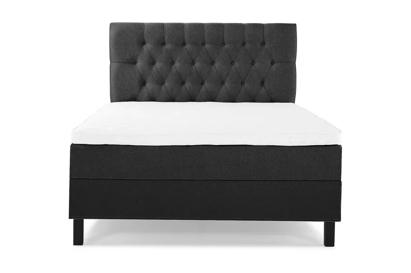 Kontinentalseng Lucky 140x200 Skum, Svart|Grå