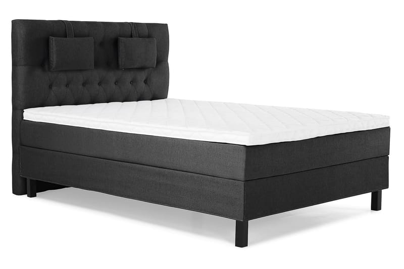 Kontinentalseng Lucky 140x200 Skum - Svart|Grå - Møbler - Senger - Kontinentalsenger