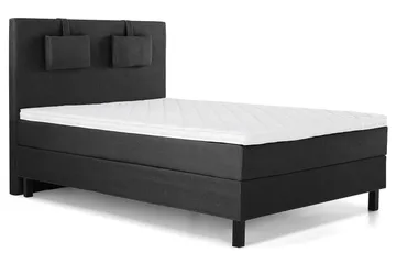 Kontinentalseng Lucky 140x200 Skum - Svart|Grå - Møbler - Senger - Kontinentalsenger