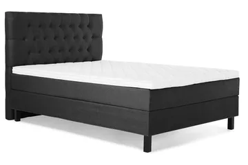 Kontinentalseng Lucky 140x200 Skum - Svart|Grå - Møbler - Senger - Kontinentalsenger