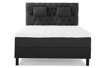 Kontinentalseng Lucky 140x200 Skum - Svart|Grå - Møbler - Senger - Kontinentalsenger