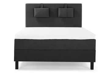 Kontinentalseng Lucky 140x200 Skum - Svart|Grå - Møbler - Senger - Kontinentalsenger