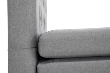 Kontinentalseng Lucky 160x200 Polyeter - Mellangrå - Møbler - Senger - Kontinentalsenger