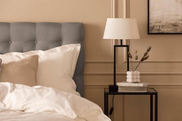 Kontinentalseng Nayaka 150x200 Memorymadrass - Grå - Møbler - Senger - Kontinentalsenger