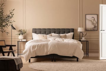 Kontinentalseng Nayaka 150x200 Memorymadrass - Mørkegrå - Møbler - Senger - Kontinentalsenger