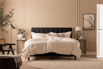 Kontinentalseng Nayaka 150x200 Memorymadrass - Svart - Møbler - Senger - Kontinentalsenger