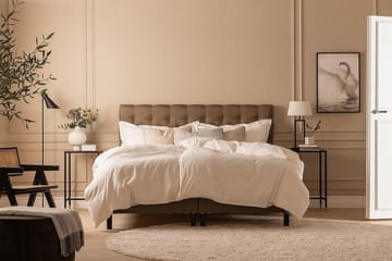 Kontinentalseng Nayaka 150x200 Skummadrass - Brun - Møbler - Senger - Kontinentalsenger