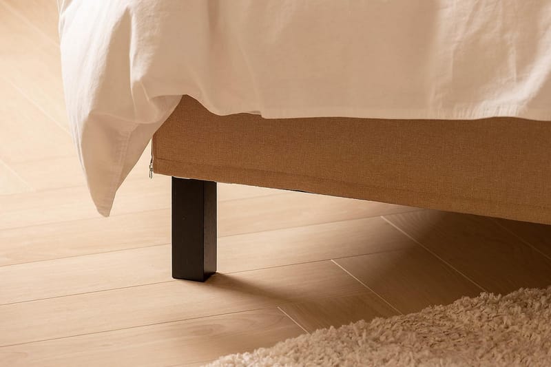 Kontinentalseng Nayaka 160x200 Skummadrass - Beige - Møbler - Senger - Kontinentalsenger