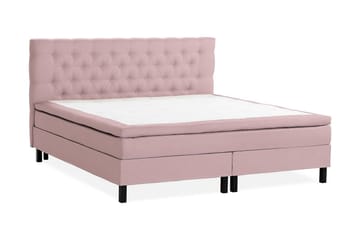 Kontinentalseng Nayaka 210x210 Skummadrass - Rosa - Møbler - Senger - Kontinentalsenger