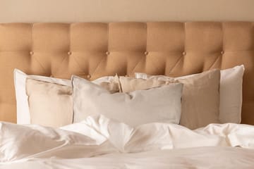 Kontinentalseng Nayaka 90x200 Lateksmadrass - Beige - Møbler - Senger - Kontinentalsenger