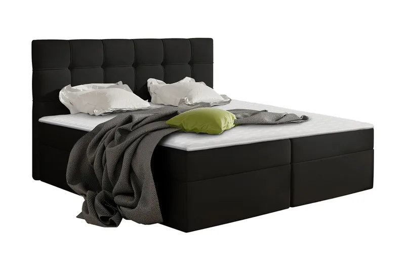 Kontinentalseng NELE 180x200 M, Svart