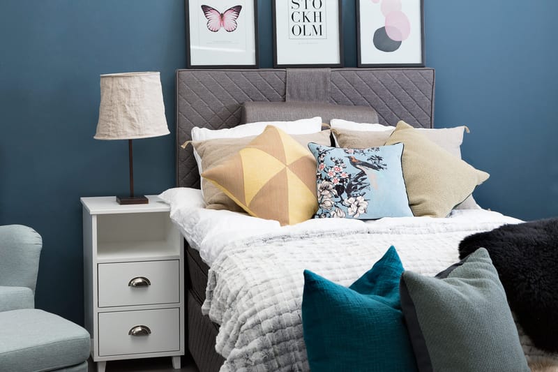 Kontinentalseng Notte 140x200 - Grå - Møbler - Senger - Enkeltsenger