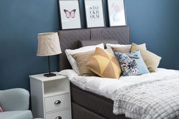 Kontinentalseng Notte 140x200 - Grå - Møbler - Senger - Enkeltsenger