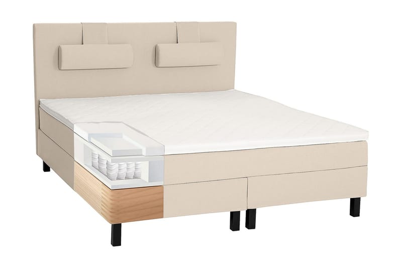 Kontinentalseng Olivia 150x200 Skum - Beige - Kontinentalsenger