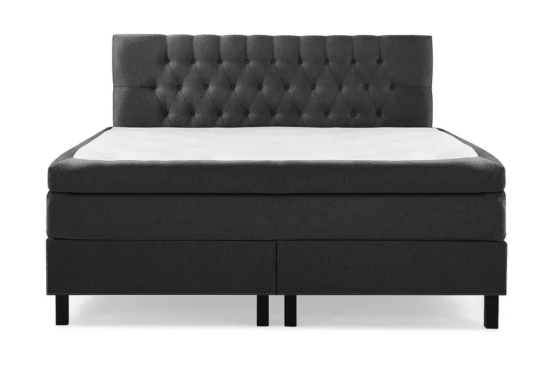 Kontinentalseng Olivia 160x200 Lateks - Svart|Grå - Møbler - Senger - Kontinentalsenger