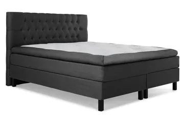 Kontinentalseng Olivia 160x200 Lateks - Svart|Grå - Møbler - Senger - Kontinentalsenger