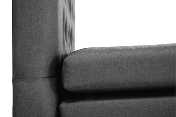 Kontinentalseng Olivia 160x200 Lateks - Svart|Grå - Møbler - Senger - Kontinentalsenger