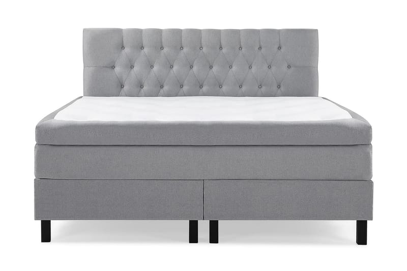 Kontinentalseng Olivia 160x200 Polyeter - Mellangrå - Møbler - Senger - Kontinentalsenger