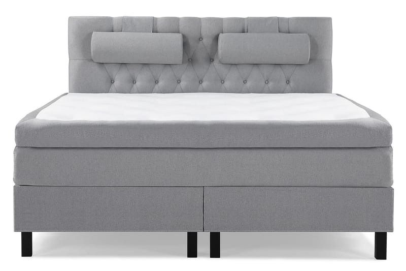 Kontinentalseng Olivia 160x200 Polyeter - Mellangrå - Møbler - Senger - Kontinentalsenger