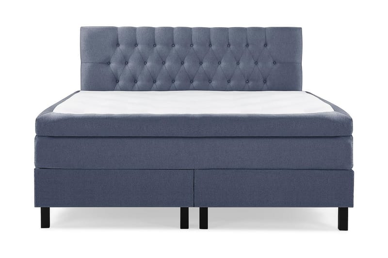 Kontinentalseng Olivia 160x200 Polyeter - Mørkeblå - Møbler - Senger - Kontinentalsenger