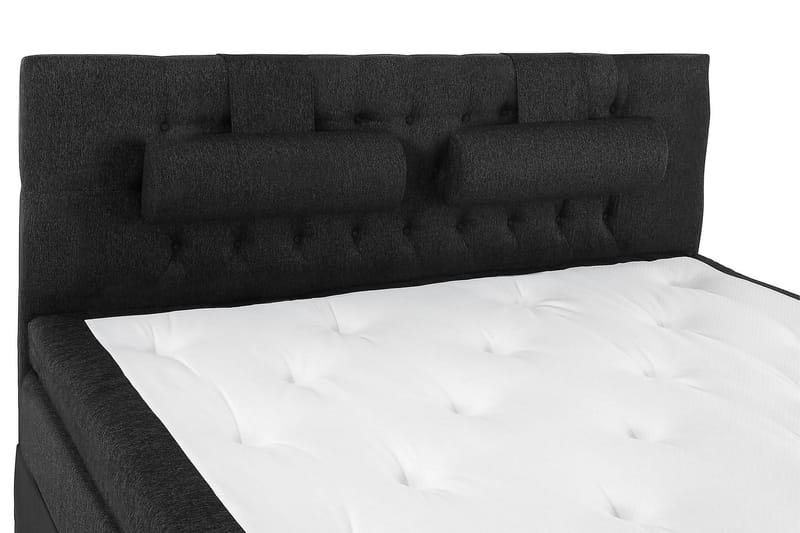 Kontinentalseng Olivia 160x200 Polyeter - Svart|Grå - Møbler - Senger - Kontinentalsenger