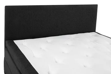 Kontinentalseng Olivia 180x200 Lateks - Svart|Grå|PU - Møbler - Senger - Kontinentalsenger