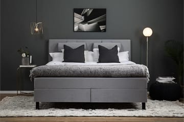 Kontinentalseng Olivia 180x200 Memory - Mellangrå - Møbler - Senger - Kontinentalsenger