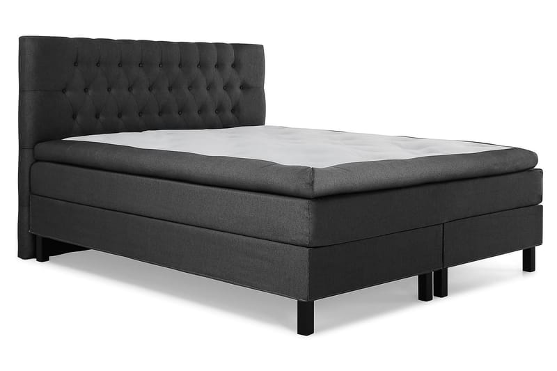 Kontinentalseng Olivia 180x200 Memory - Svart|Grå - Møbler - Senger - Kontinentalsenger