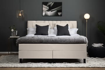 Kontinentalseng Olivia 180x200 Skum - Beige - Møbler - Senger - Kontinentalsenger