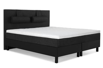 Kontinentalseng Olivia 180x200 Skum - Svart|Grå|PU - Møbler - Senger - Kontinentalsenger