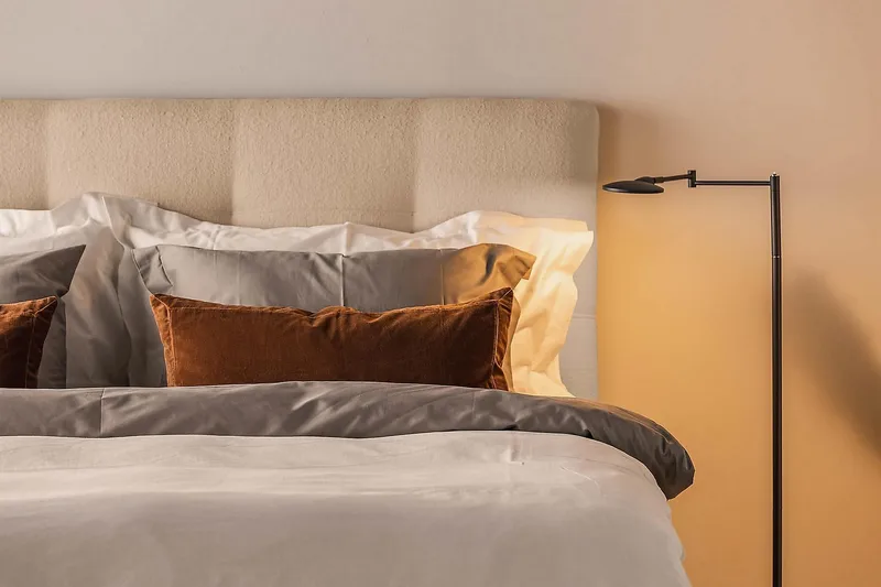 Kontinentalseng Oslo Lyx Boucle 160x200 - Beige - Møbler - Senger - Kontinentalsenger